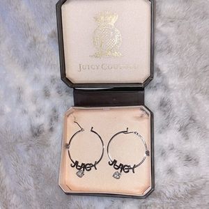 Juicy Couture Silver Hoop Earrings